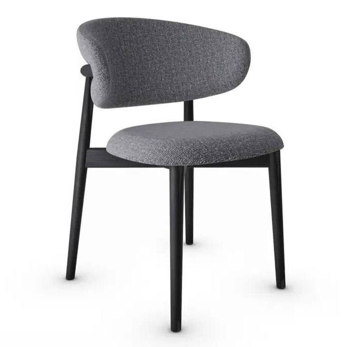 Krzesło Oleandro Boucle Antracytowe Calligaris