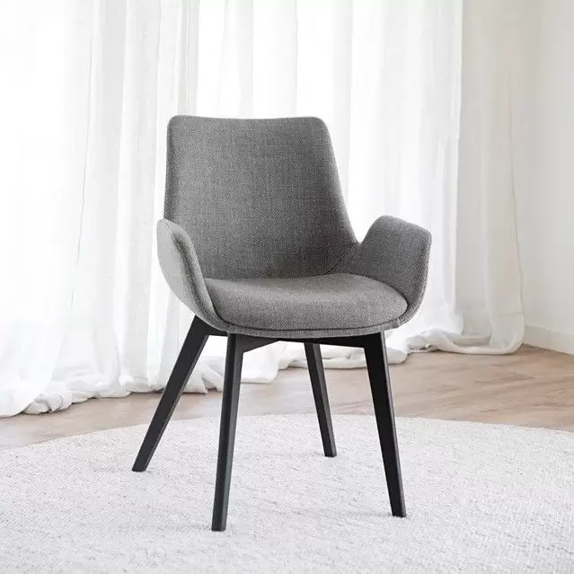 Krzesło Drimsdale szare-czarne nogi Rowico