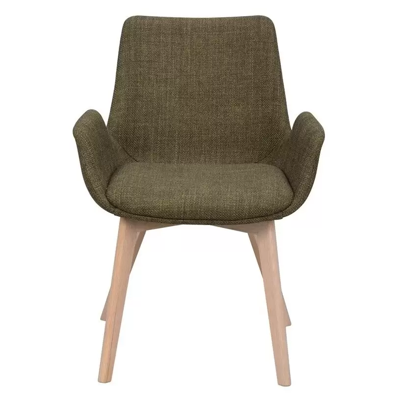 Krzesło Drimsdale zielone-dąb bielony Rowico