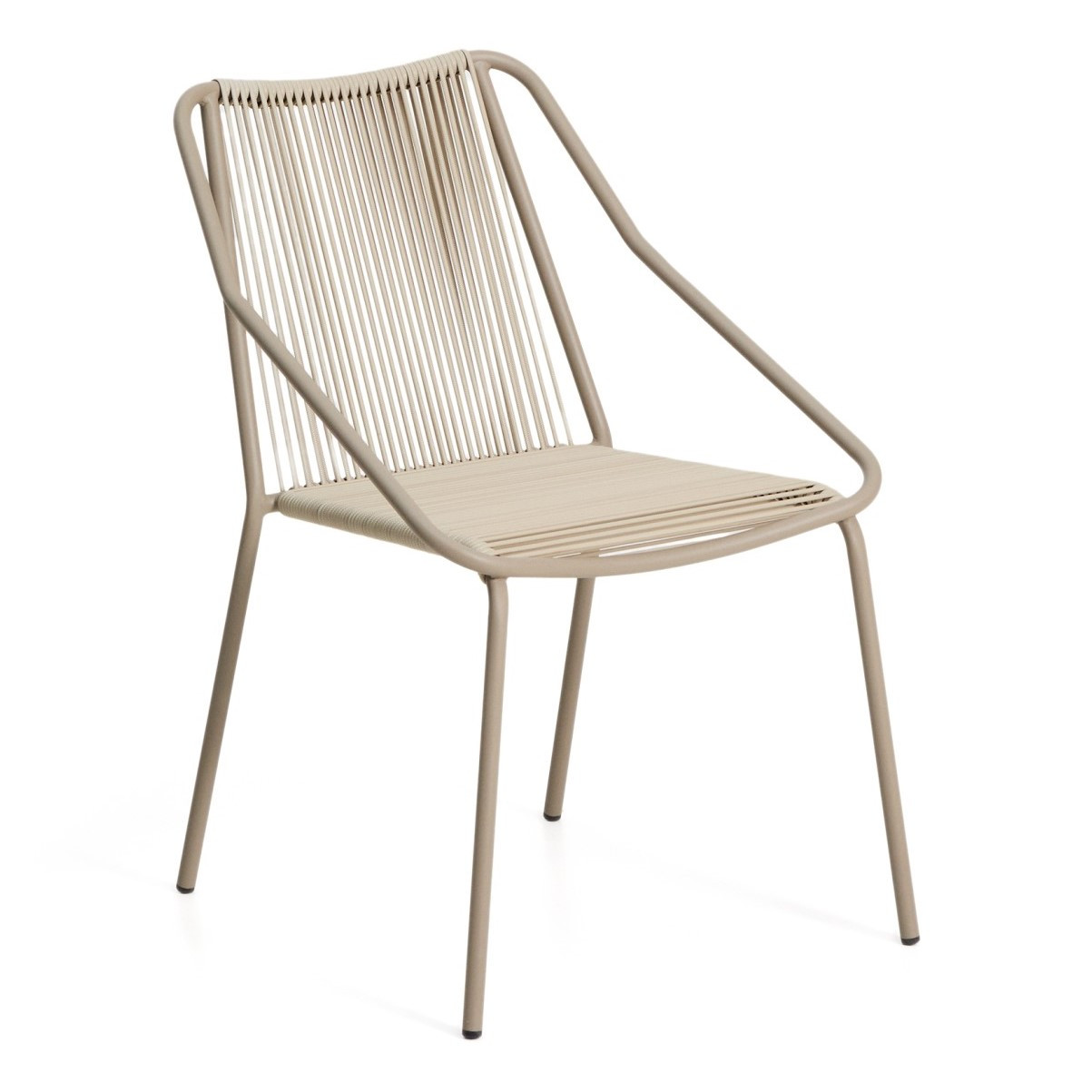 Krzesło Ogrodowe Zivia Beżowe Kave Home