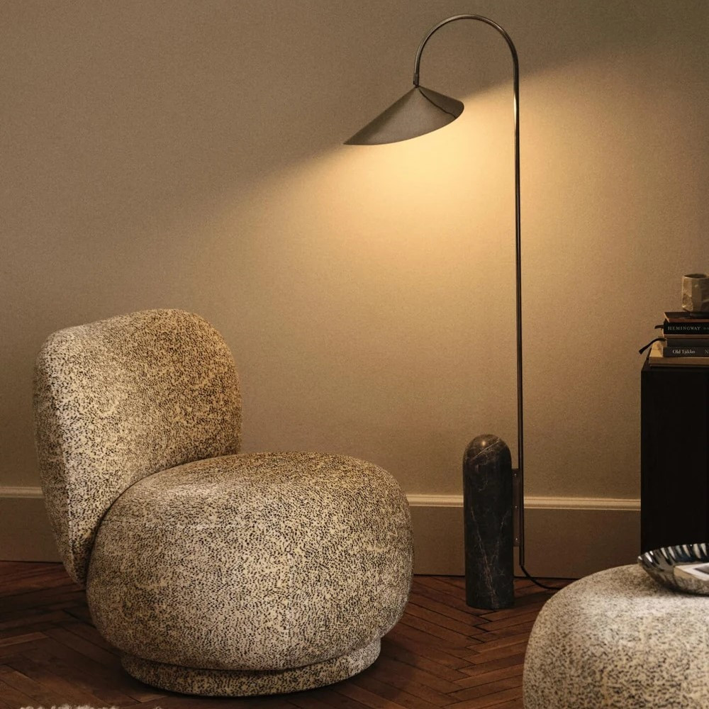 Lampa Podłogowa Arum Srebrna Ferm Living