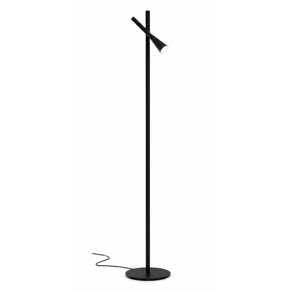 Lampa Podłogowa Colibri Czarna Martinelli Luce