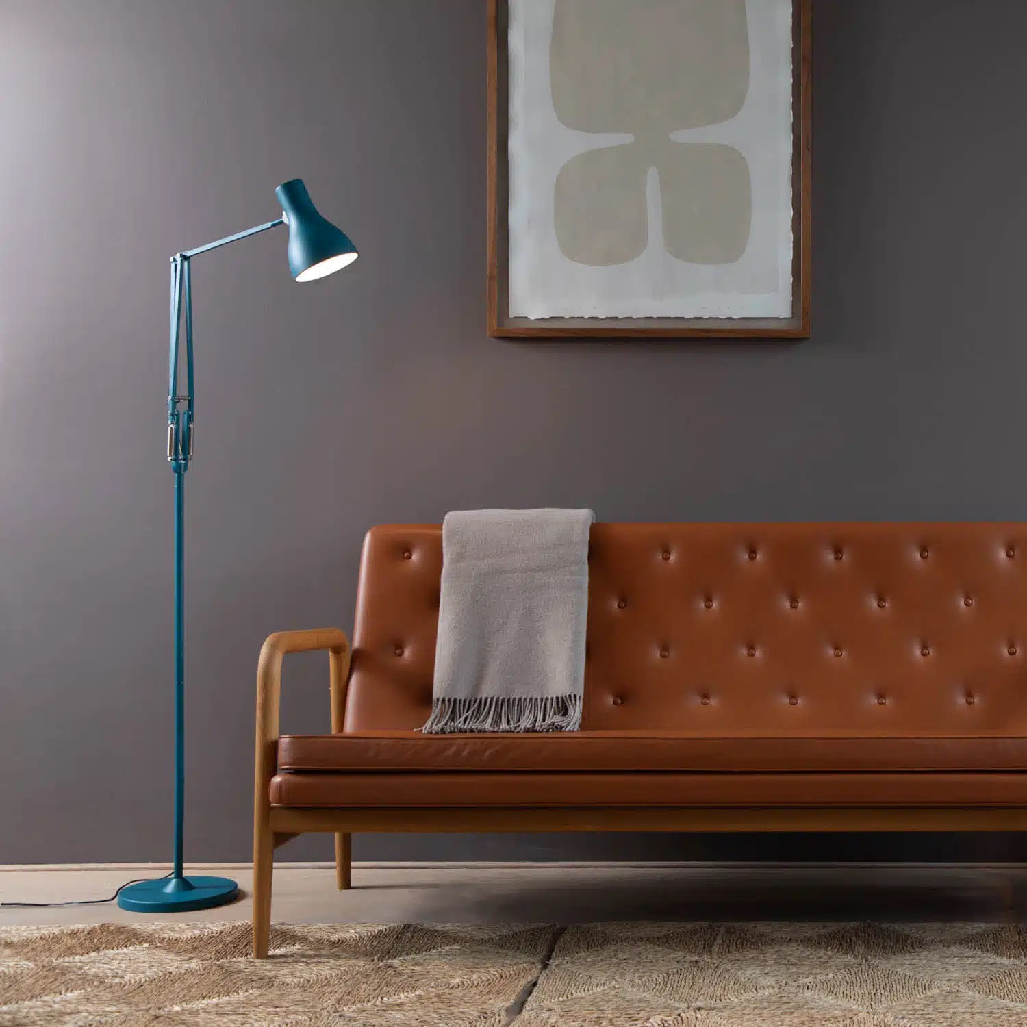 Lampa Podłogowa Type 75 Margaret Howell Edition Saxon Blue Anglepoise