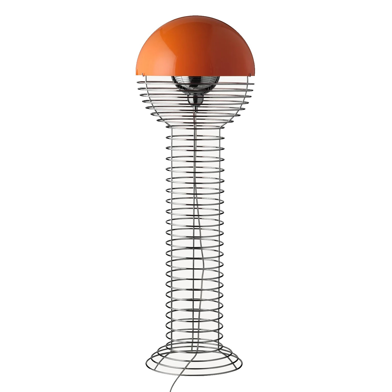 Lampa Podłogowa Wire Pomarańczowa Verpan