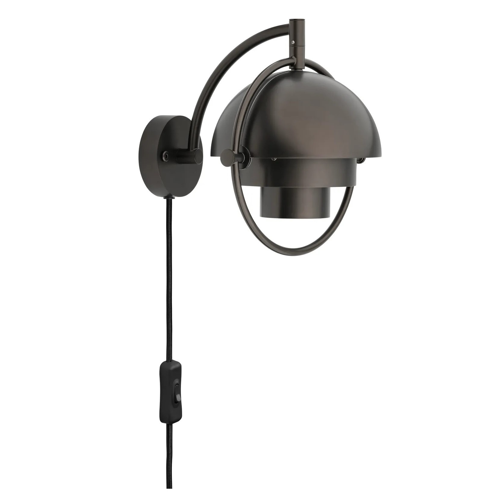 Lampa Ścienna Multi-Lite Czarny Mosiądz Gubi