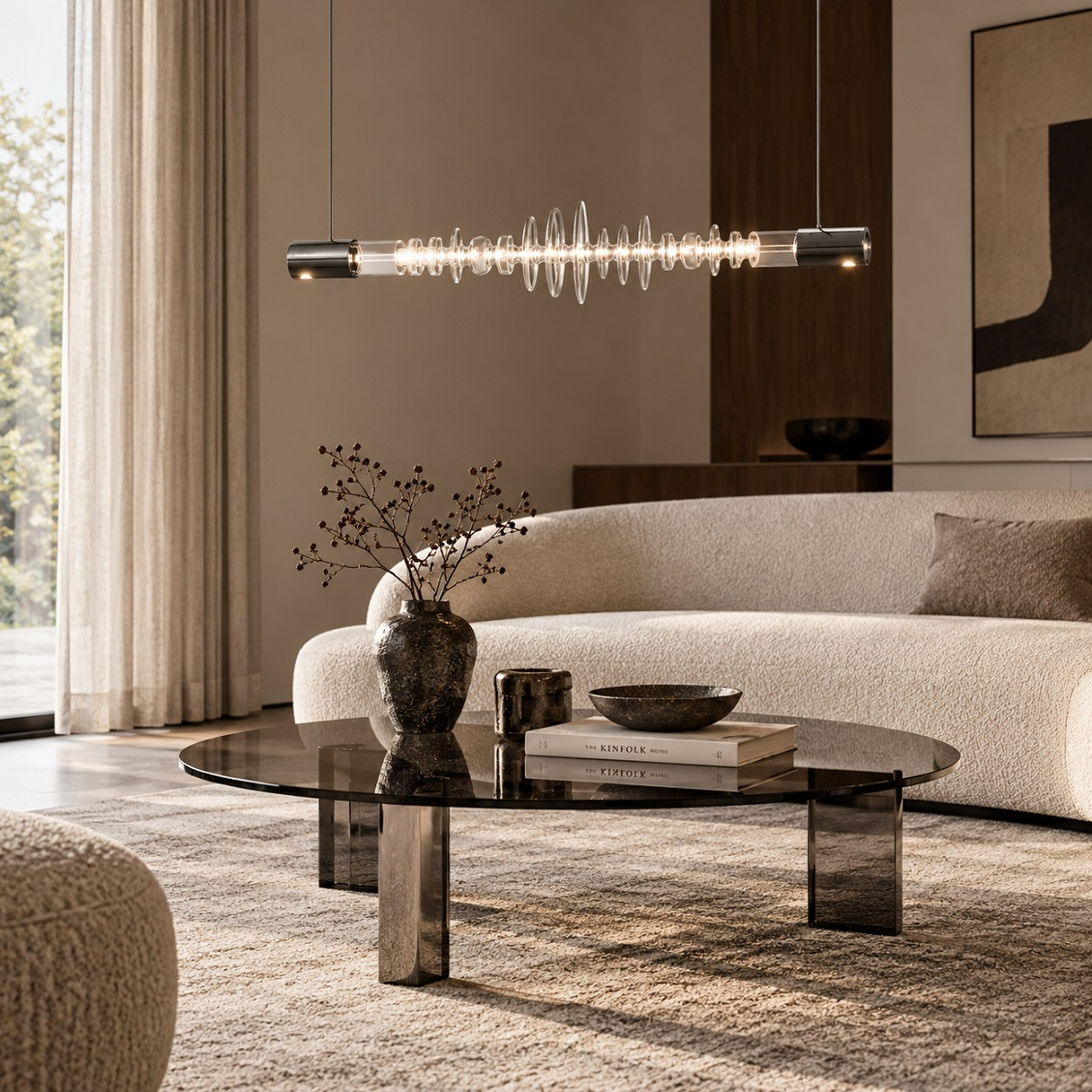 Lampa Wisząca Filamento Horizontal More Glass Astep