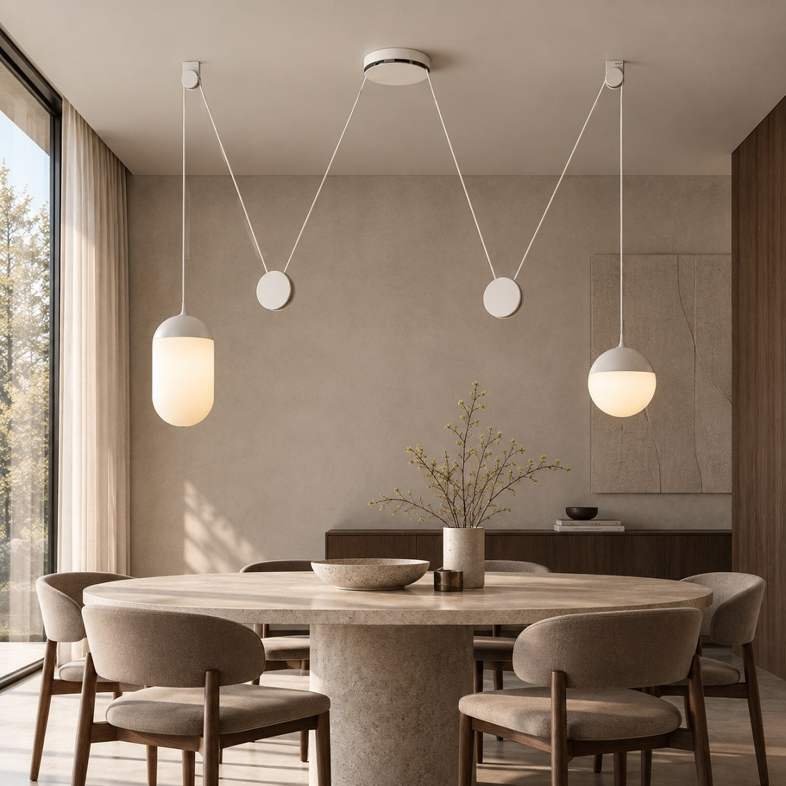 Lampa Wisząca Planets 2 Opalizowana Brokis
