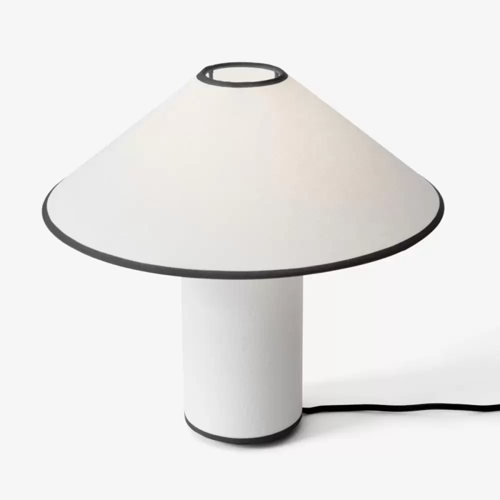 Lampa stołowa Colette ATD6 czarna lamówka Andtradition