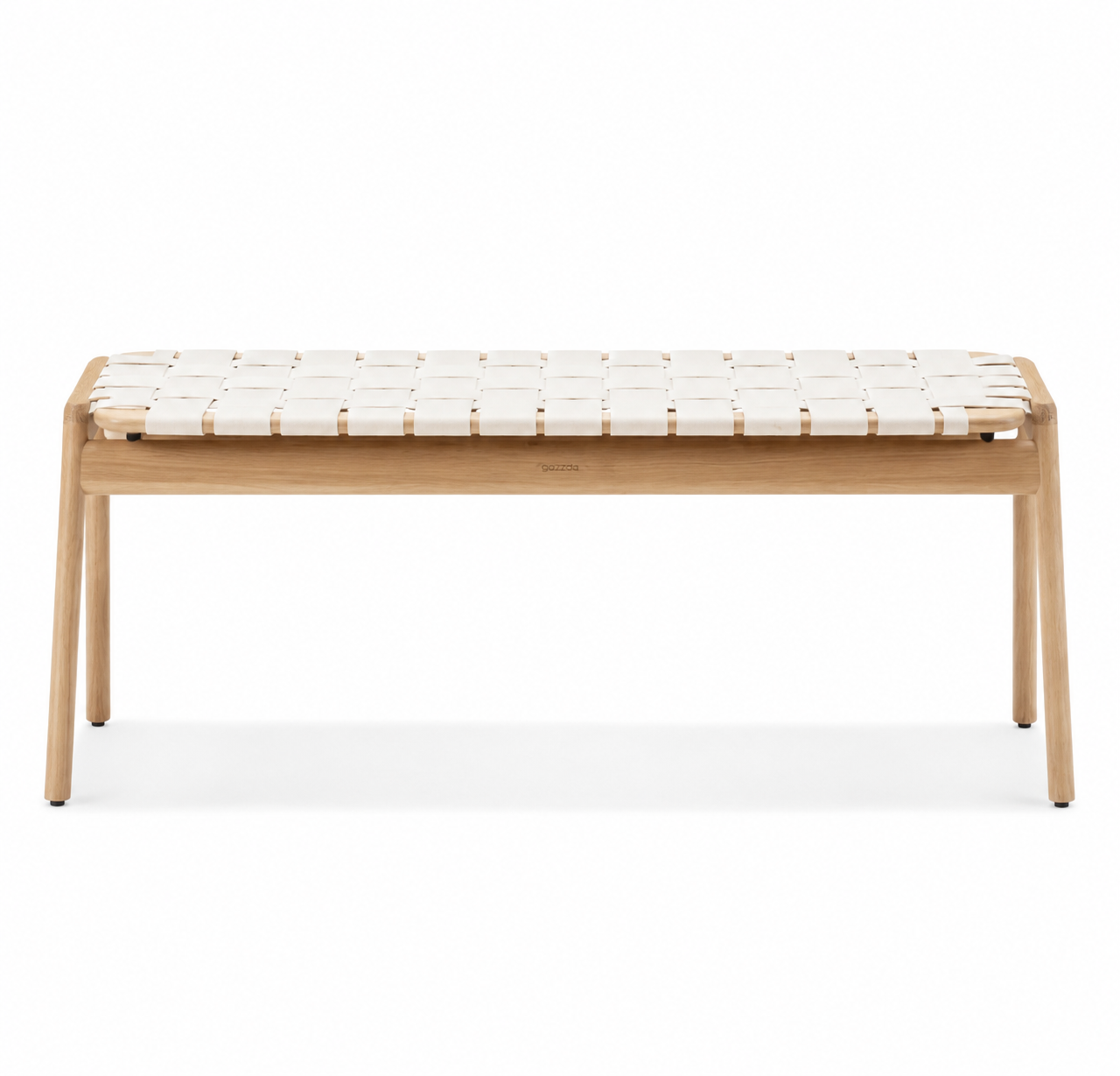Ławka Dębowa Klupa 120 Cm Biała Gazzda