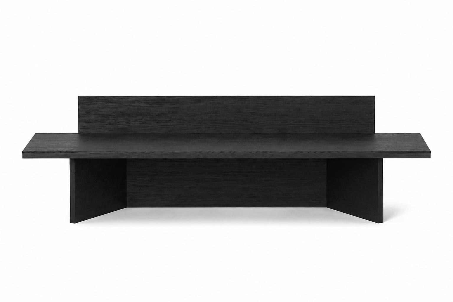 Ławka Oblique Czarny Dąb Ferm Living