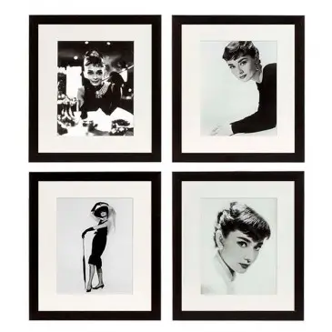 Obrazy Ec070 Audrey Hepburn Set Of 4 Eichholtz