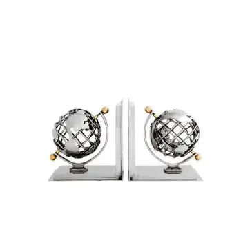 Zakładki do książek Globe set of 2 nickel Eichholtz