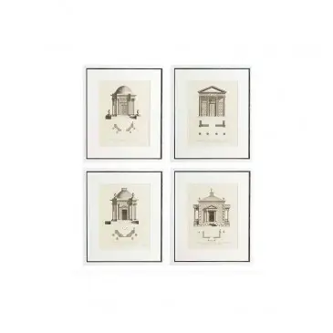 Obrazy Architecture set of 4 Eichholtz