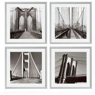 Obrazy New York Bridges set of 4 Eichholtz