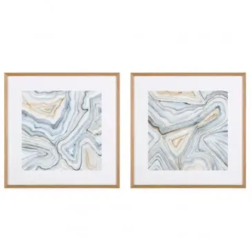 Obrazy Agate Abstracts set of 2 Eichholtz
