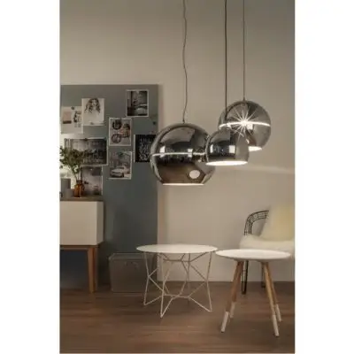 LAMPA WISZĄCA RETRO 70 CHROMOWANA R40 ZUIVER