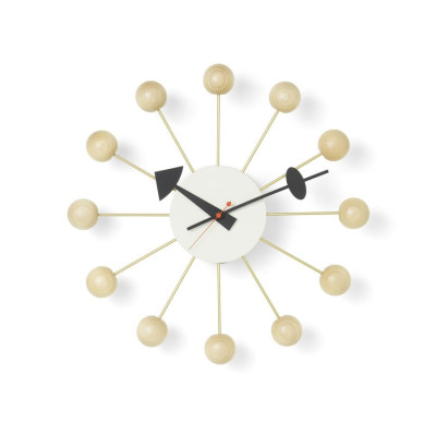 Zegar ścienny Ball Clock naturalny buk Vitra