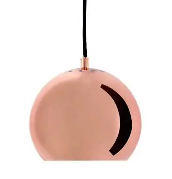 Lampa Wisząca Ball Miedź Wysoki Połysk 18 Cm Frandsen