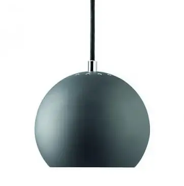 Lampa Wisząca Ball Ciemnoszara Matowa 18 Cm Frandsen