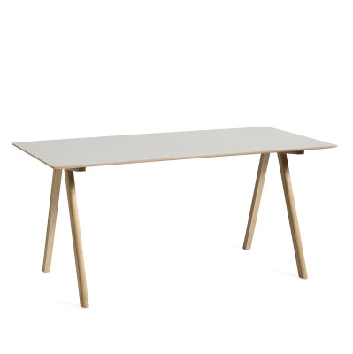Biurko CPH10 naturalny dąb - białe linoleum Hay