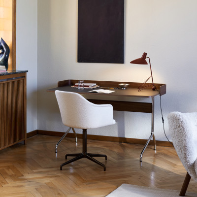 Biurko Pavilion AV17 Charcoal Linoleum Andtradition