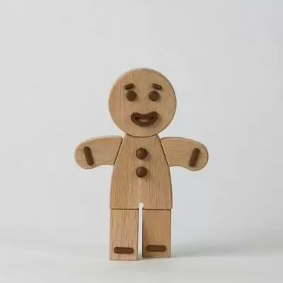 Figurka Dekoracyjna Gingerbread Man D±b Naturalny S