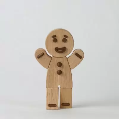 Figurka Dekoracyjna Gingerbread Man Dąb Naturalny S Boyhood