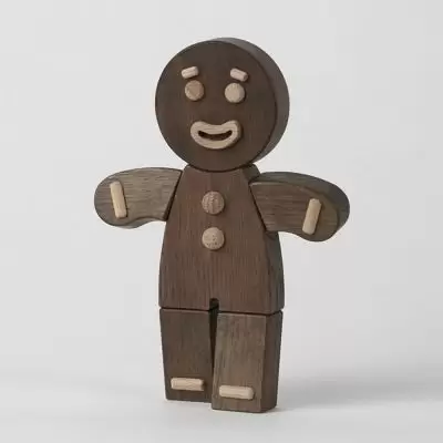 Figurka Dekoracyjna Gingerbread Man Dąb Ciemny L