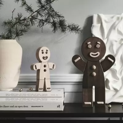 Figurka Dekoracyjna Gingerbread Man Dąb Ciemny L Boyhood