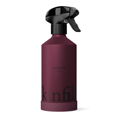 Aluminum bottle Ever bottle with a purple cleaning liquid Kinfill