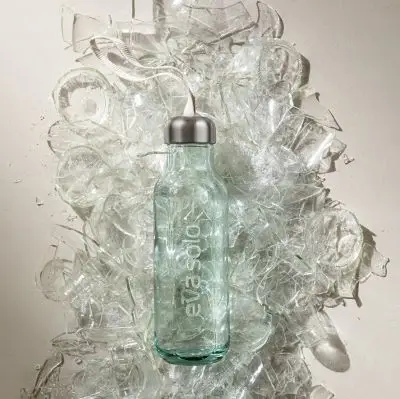 Butelka z recyklingowanego szkła brzozowa Eva solo