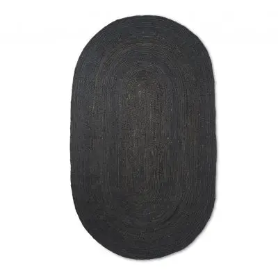 DYWAN ETERNAL OWALNY 140 CM CZARNY FERM LIVING