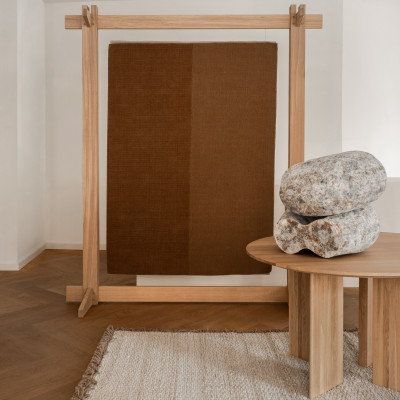 Dywan Echo Yano mustard Linie Design