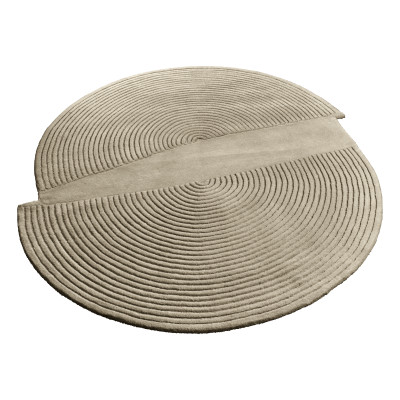 Dywan Zen Split 157x180 Cm Ciemnobeżowy Bolia