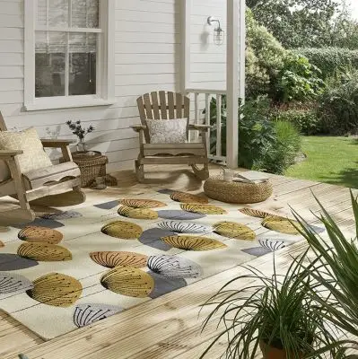 Dywan outdoor Dandelion Clocks ochre silver Brink & Campman