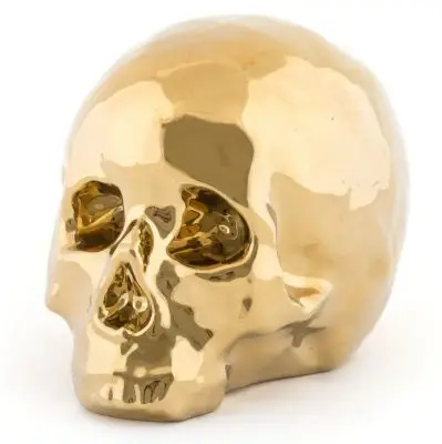 Dekoracja Memorabilia My Skull Złota Seletti