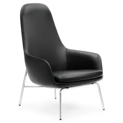 FOTEL ERA WYSOKI CHROMOWANA PODSTAWA NORMANN COPENHAGEN