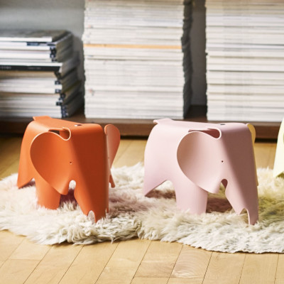 Figura dekoracyjna Eames Elephan RE czerwono-pomarańczowa Vitra