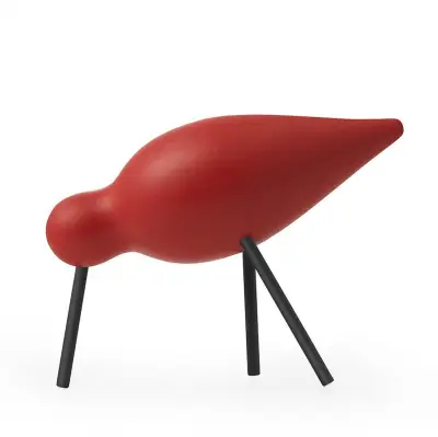 Figurka dekoracyjna Shorebird średnia czerwona Normann