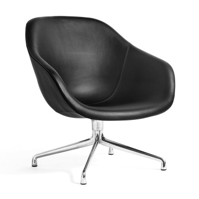 Fotel obrotowy AAL81 aluminiowa podstawa - Black Sierra HAY