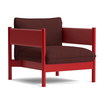 Fotel Arbour Steelcut 655 - czerwony lakierowany buk HAY