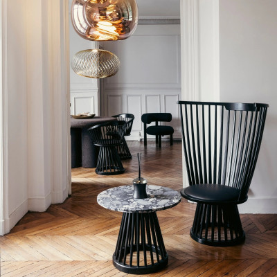 Fotel Fan czarny Tom Dixon