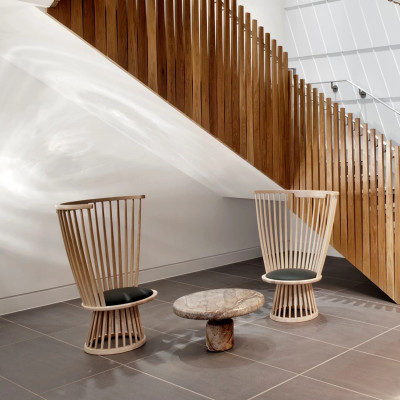 Fotel Fan naturalny Tom Dixon