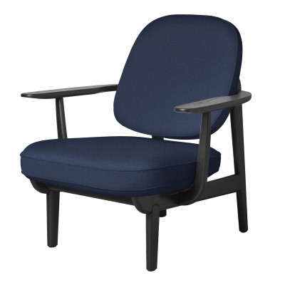 Fotel Fred Christianshavn 1153 - czarny jesion Fritz Hansen