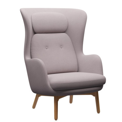 Fotel RO JH2 tkanina Twill Weave + Twill Weave dąb Fritz Hansen