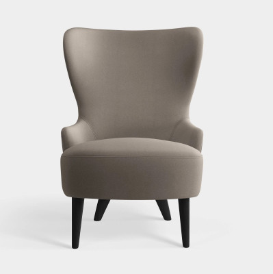 Fotel Wingback Micro kvadrat hero 2 grey Tom Dixon