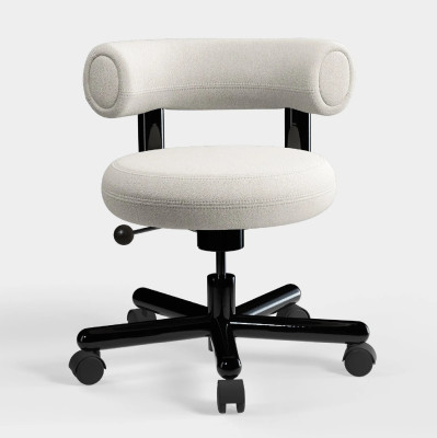 Fotel biurowy Fat Ivory Boucle Tom Dixon