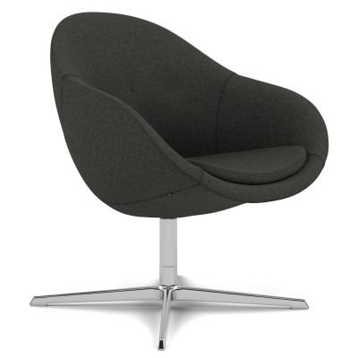 Fotel ergonomiczny Kokon Club antracytowy, Divina Melange 180 Varier
