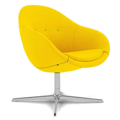 Fotel ergonomiczny Kokon Club żółty, Vidar 0443 Varier