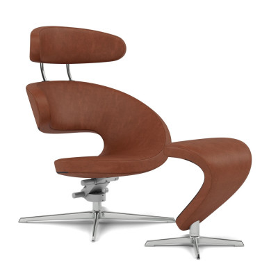 Fotel ergonomiczny Peel z podnóżkiem rdzawy Varier